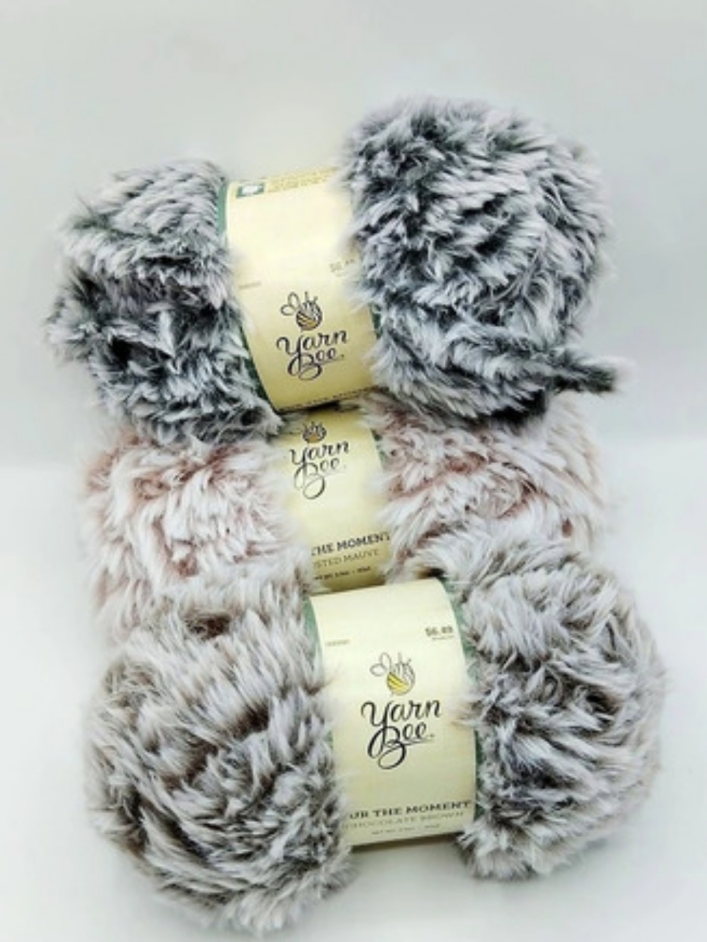 Lion Brand Go For Faux Yarn Gray Pink NWT